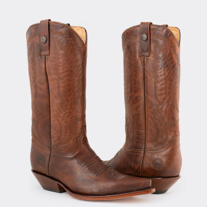 7 Leguas | Men's Whiskey Leather Cowboy Boot with Leather Sole | 1748-EI
