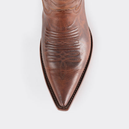 7 Leguas | Men's Whiskey Leather Cowboy Boot with Leather Sole | 1748-EI