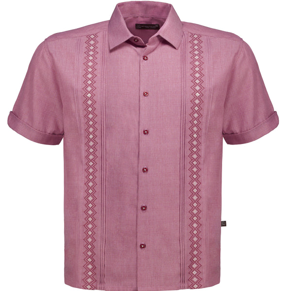 Ignacio Marrufo | WPE16-Handcrafted Guayabera | Mauve