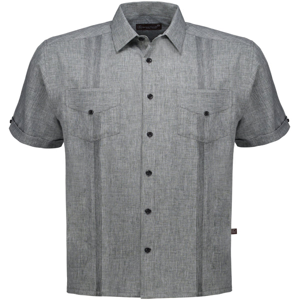 Ignacio Marrufo | WPE17-Handcrafted Guayabera | Gray