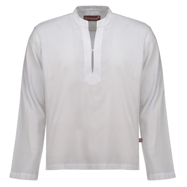 Ignacio Marrufo | WPE32RL-Handcrafted Guayabera | White
