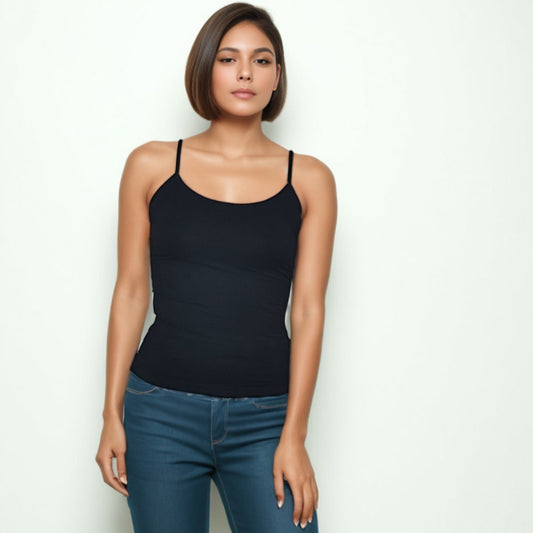 Red Berry | Basic Spaghetti Strap Blouse | Smooth Fabric