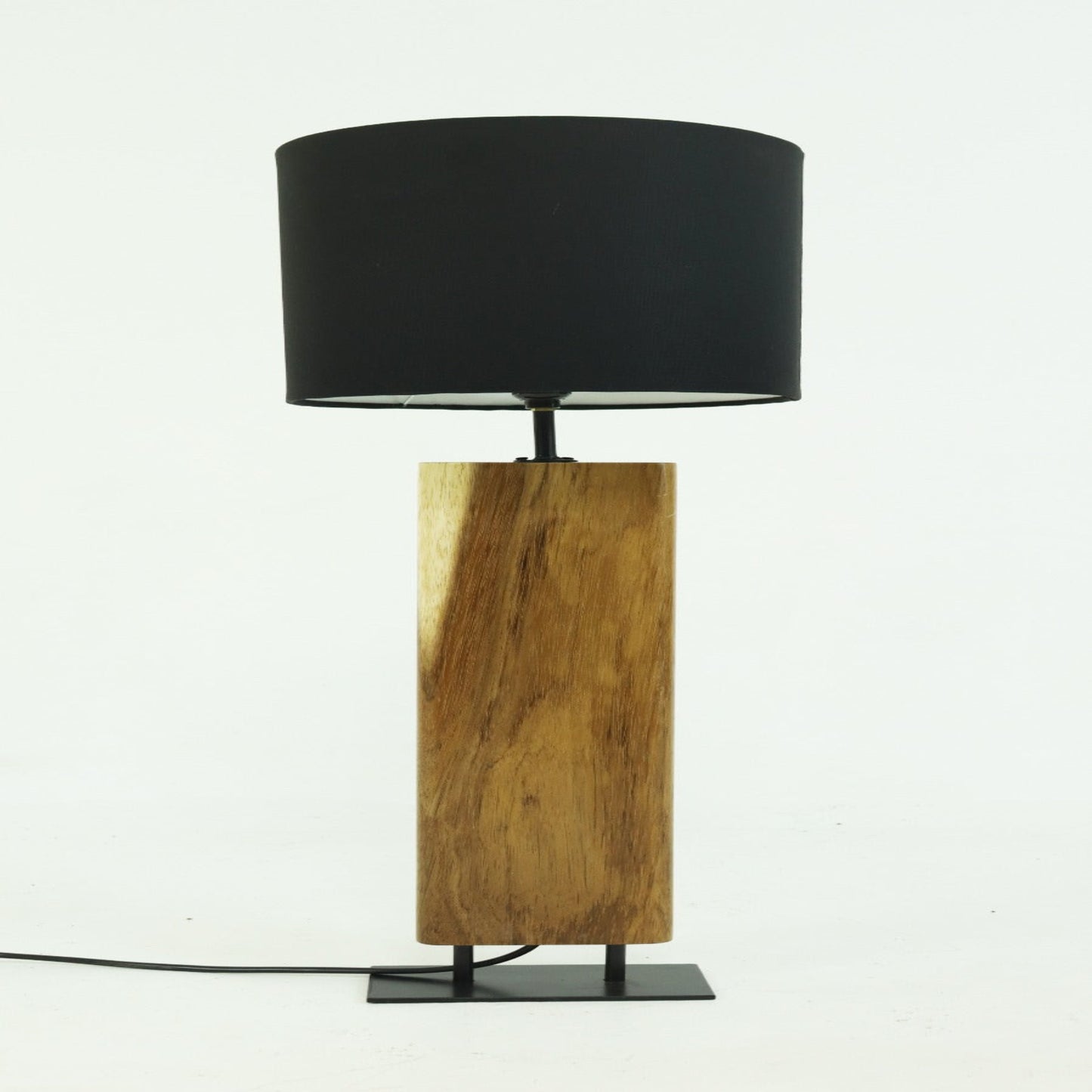 Revica | Lm Tamara | Parota Wood & Textile Table Lamp