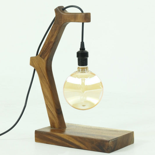 Revica | Lm Coral Lamp | Parota Wood & Textile Table Lamp
