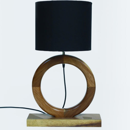 Revica | LM Oaxaca | Parota Wood & Textile Table Lamp