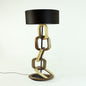 Revica | Lp Cadena | Parota Wood, Metal & Textile Table Lamp