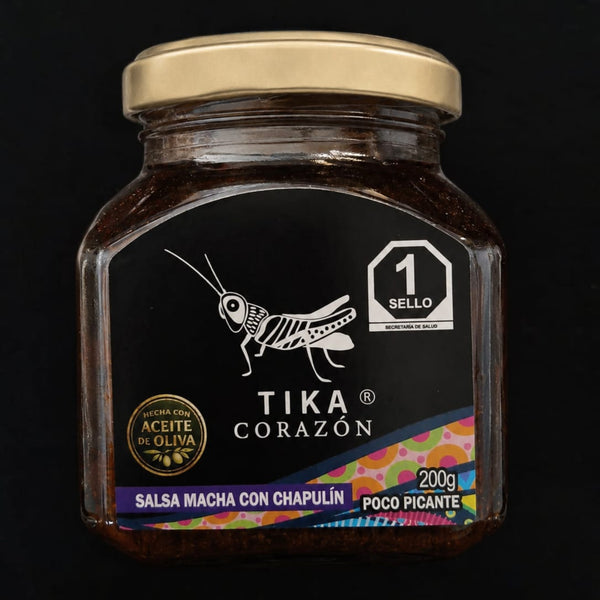 Tika Corazón | Mildly Spicy Grasshopper Macha Salsa