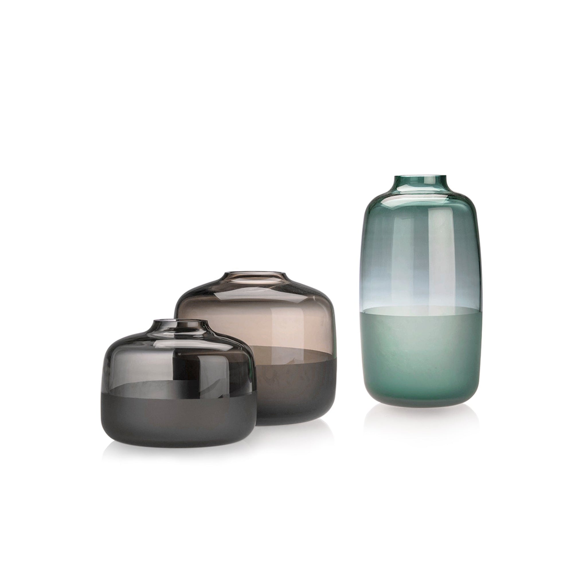 Nouvel | Albarelo Vase | Tourmaline, Neutral Gray, Steel Blue, Brown