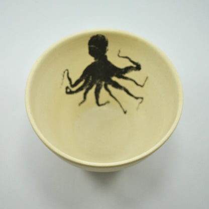 Damar | Individual Octopus Bowl | Black Print