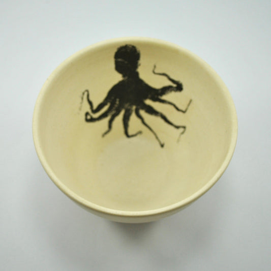 Damar | Individual Octopus Bowl | Black Print