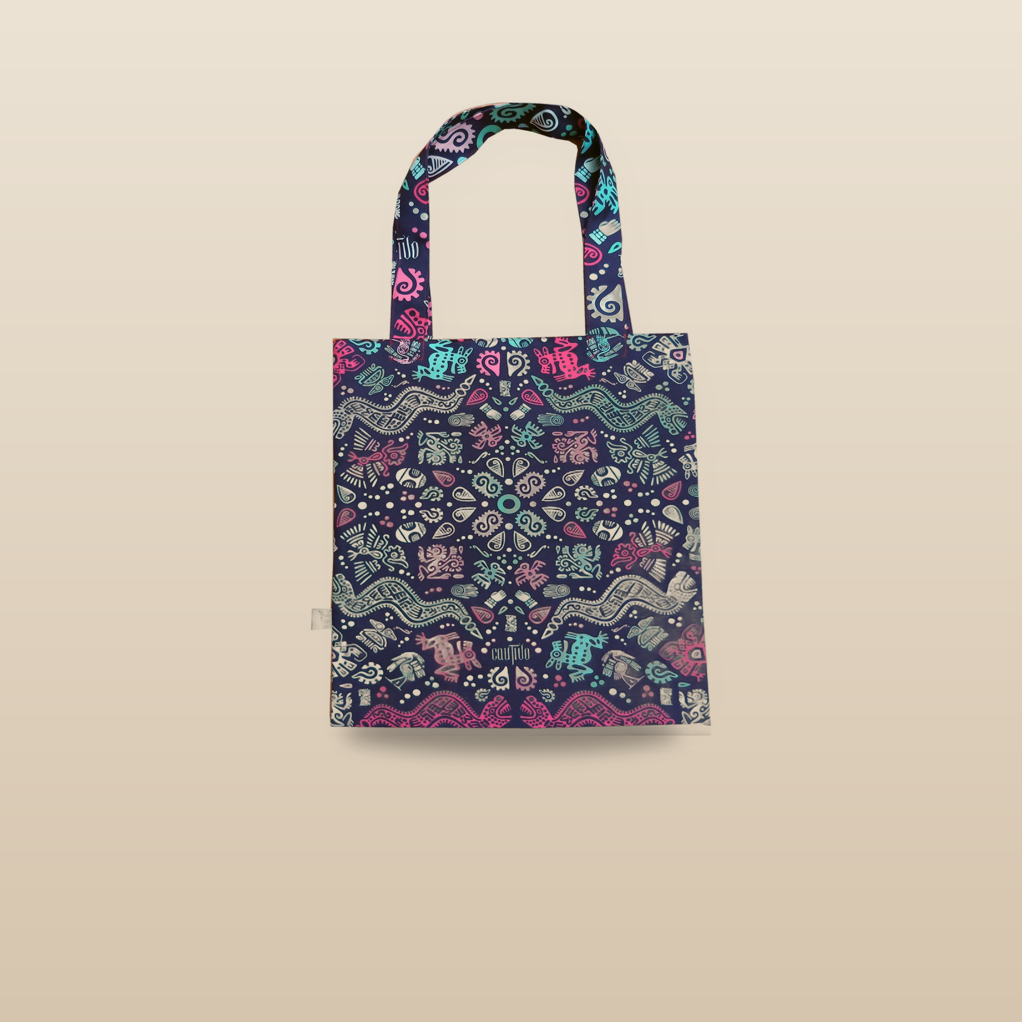 Cautivo Azteca Pop Eco Bag, premium studio product photo