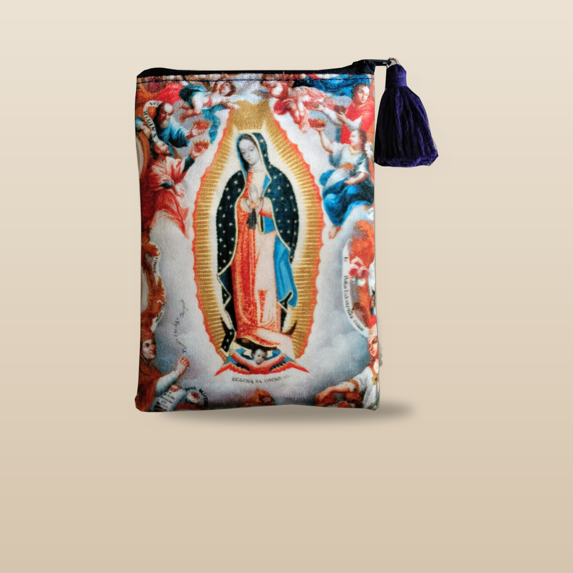 Cautivo Guadalupana Wallet, premium studio product photo