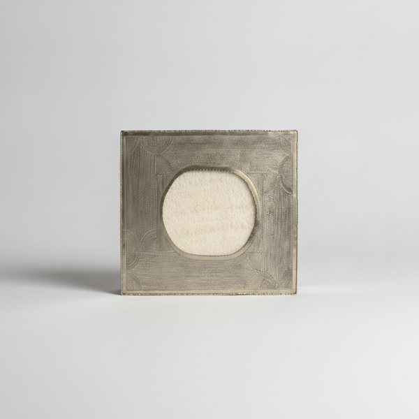 Corda Kapara Alpaca Box in nickel silver, studio product photo