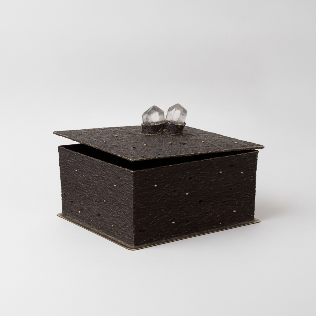 Corda Kapara Black Box in nickel silver, studio product photo