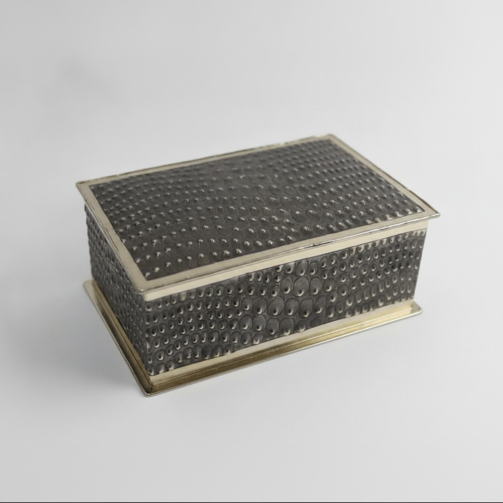 Corda Kapara Burned Alpaca Box, studio product photo