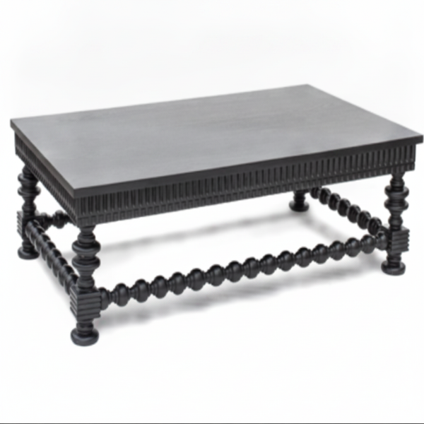 Corda Miralda Coffee Table in pine wood, studio product photo