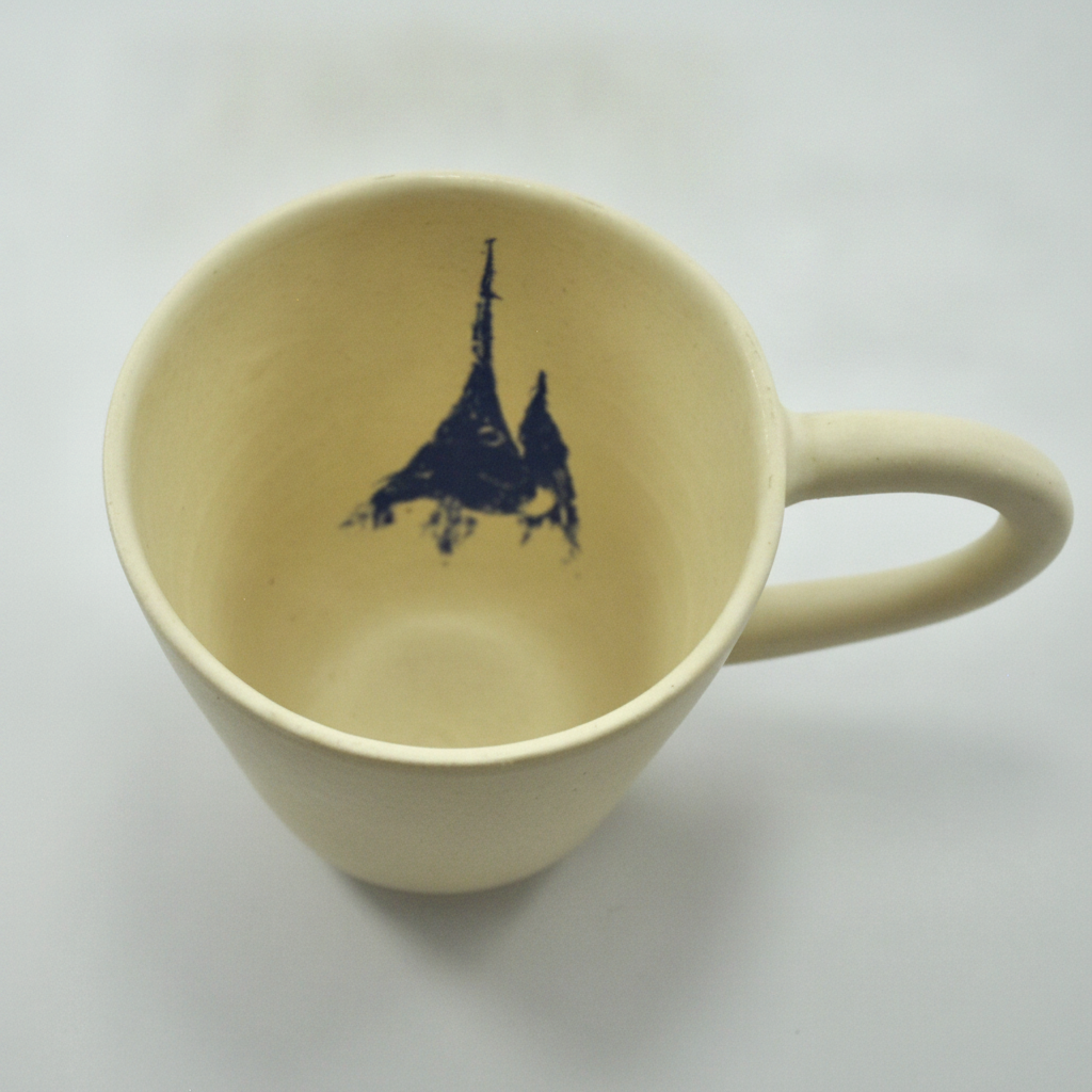 Damar Marlin Head Mug blue print, studio product photo