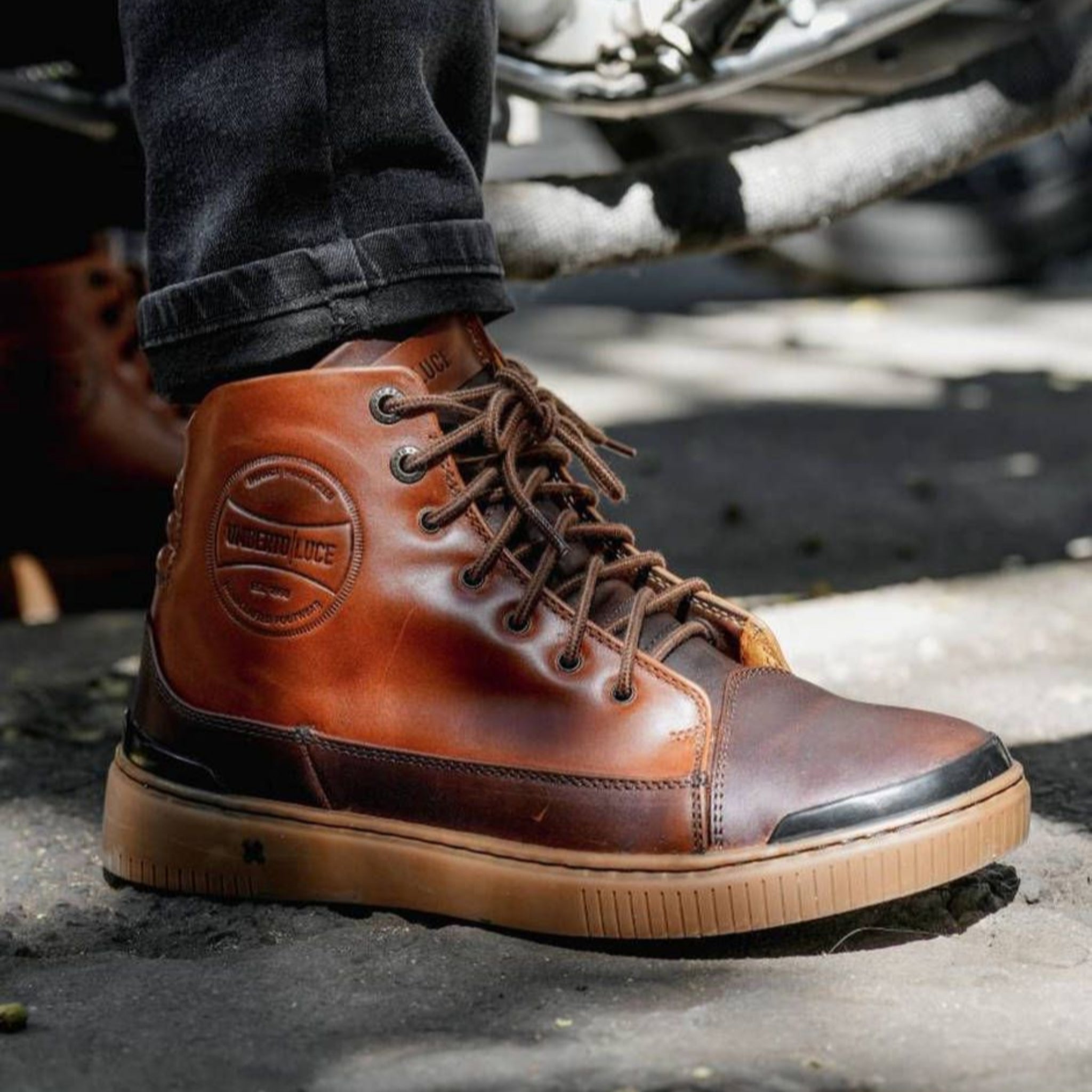 Umberto x Luce | Horn Biker Sneakers