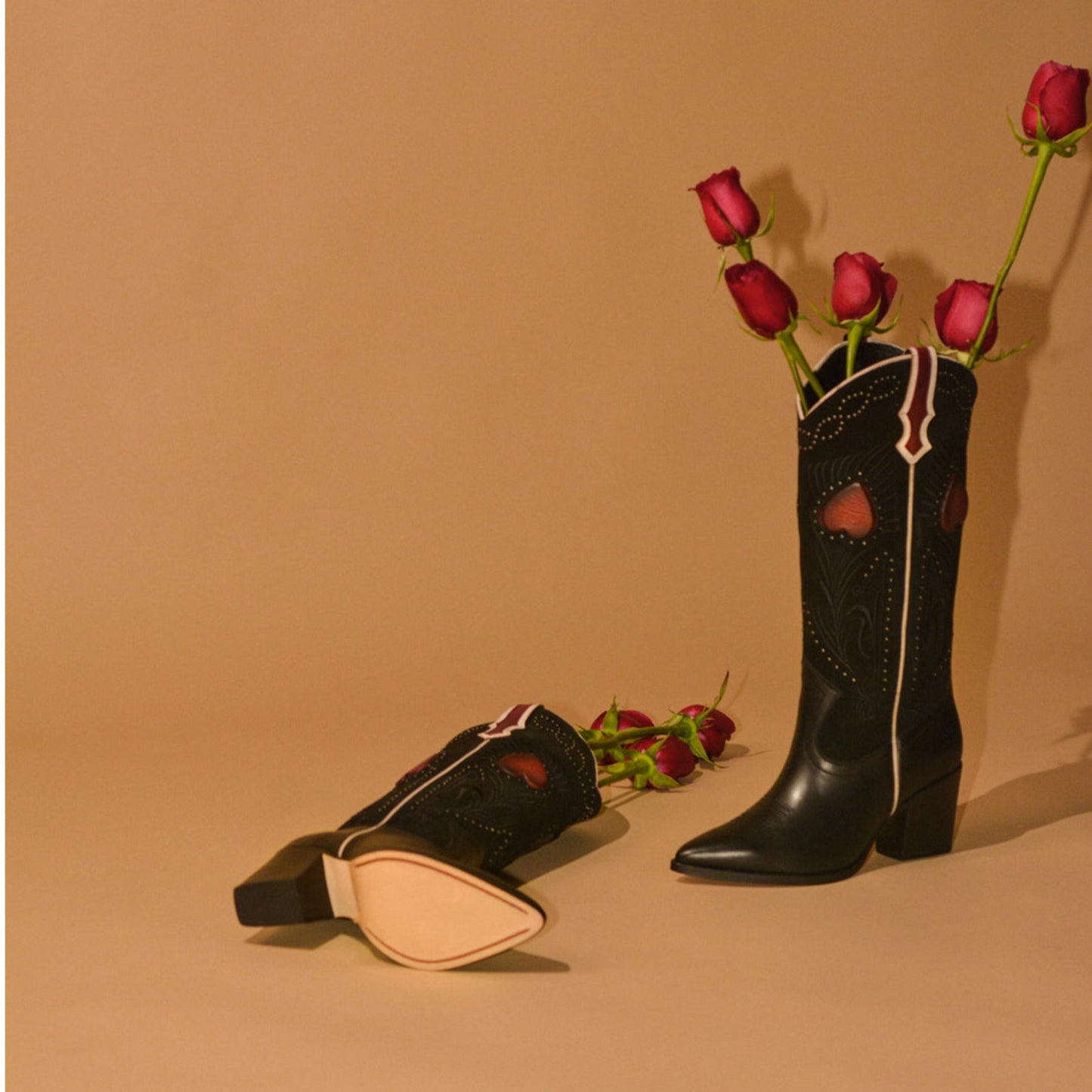 Dante | Women's Western Boots | Fiore Black Suede