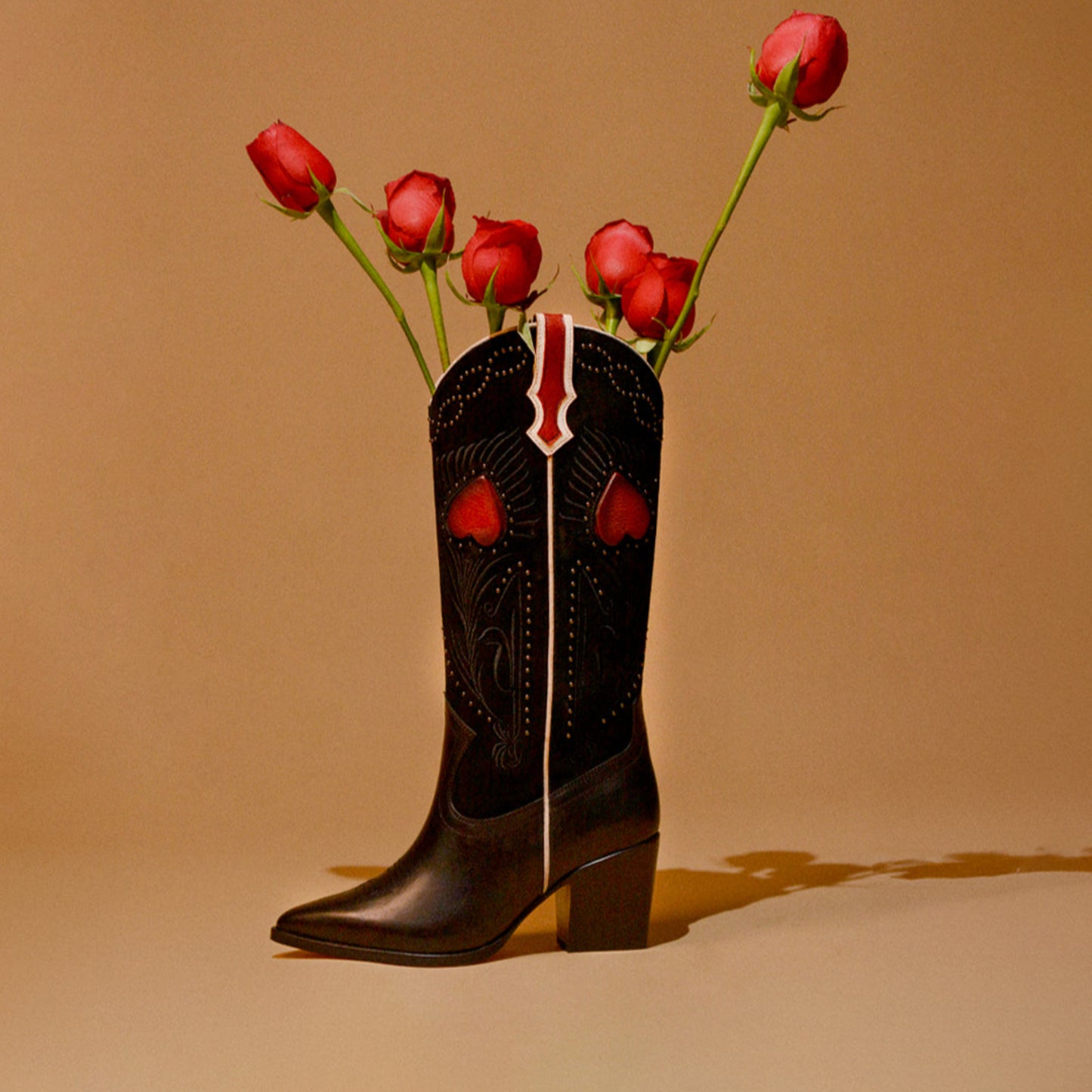 Dante | Women's Western Boots | Fiore Black Suede