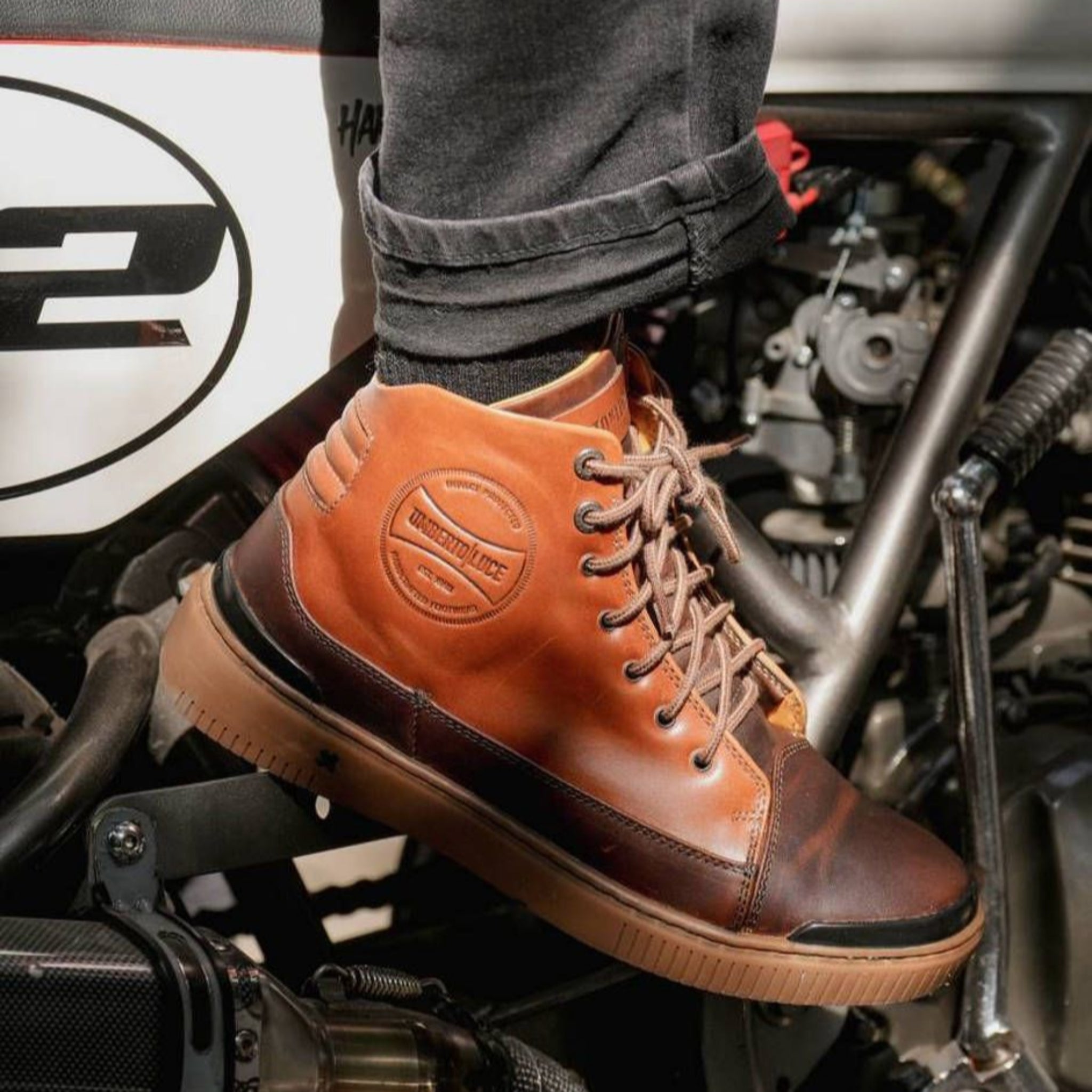 Umberto x Luce | Horn Biker Sneakers