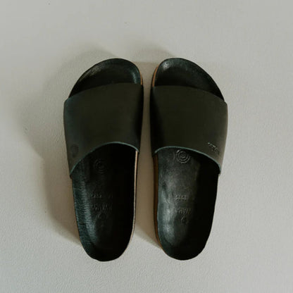 Kwara | Leather Sandals Slide | Men