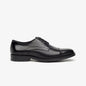 Aretina | Leon | Men's Cap Toe Derby Shoe in Black Leather