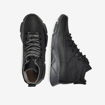 Aretina | Lottus | Men's Urban Adventure Boot | Black Leather