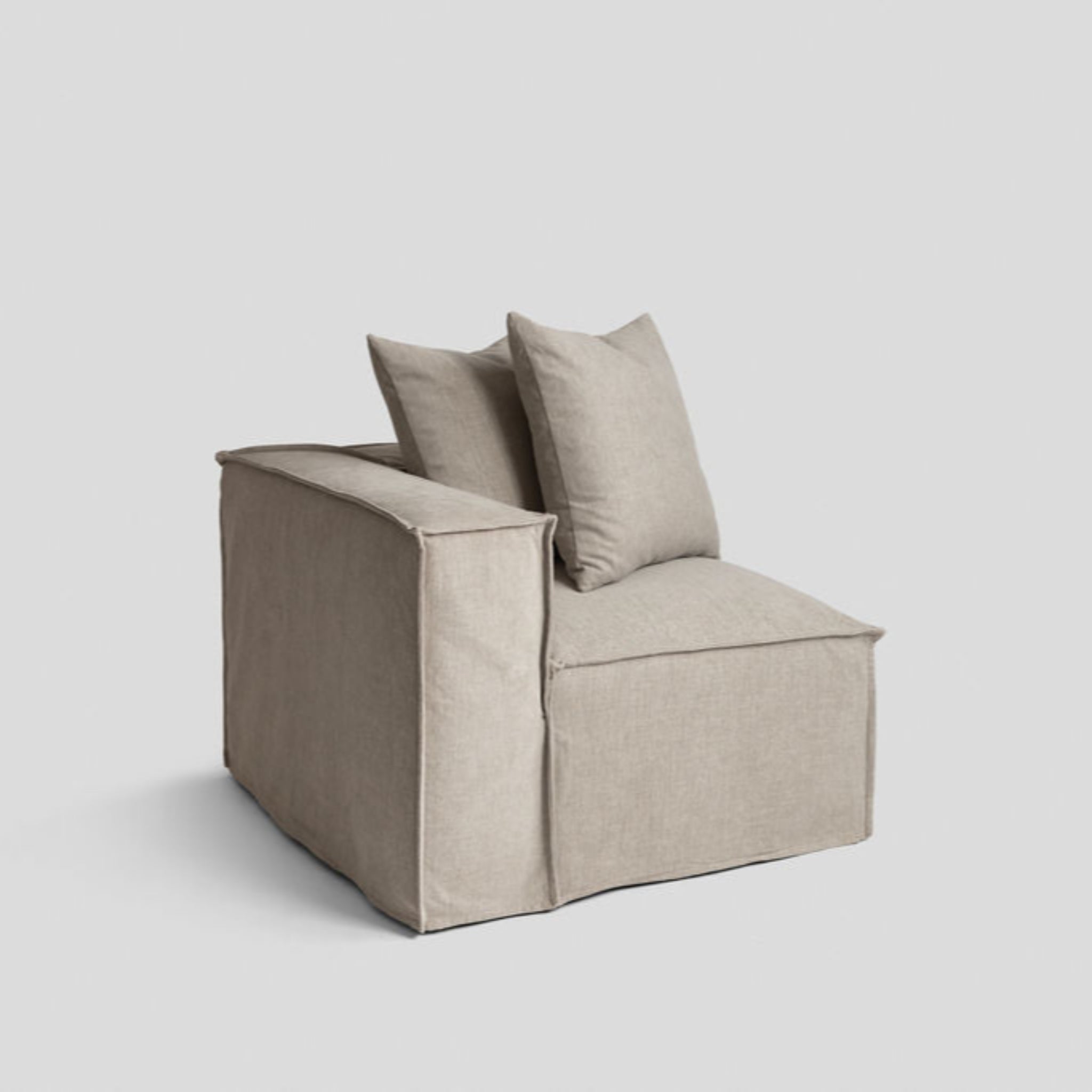 Gasaru | Corsso Malbec Petite Sectional | Barren Gray
