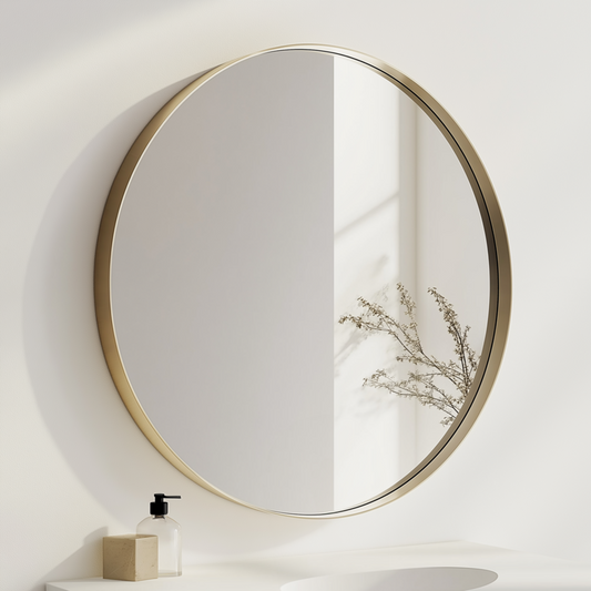 Ornamo | Nordha 1.5 | Round Wall Mirror With Metal Frame