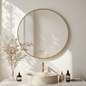 Ornamo | Nordha 1 | Round Wall Mirror With Metal Frame