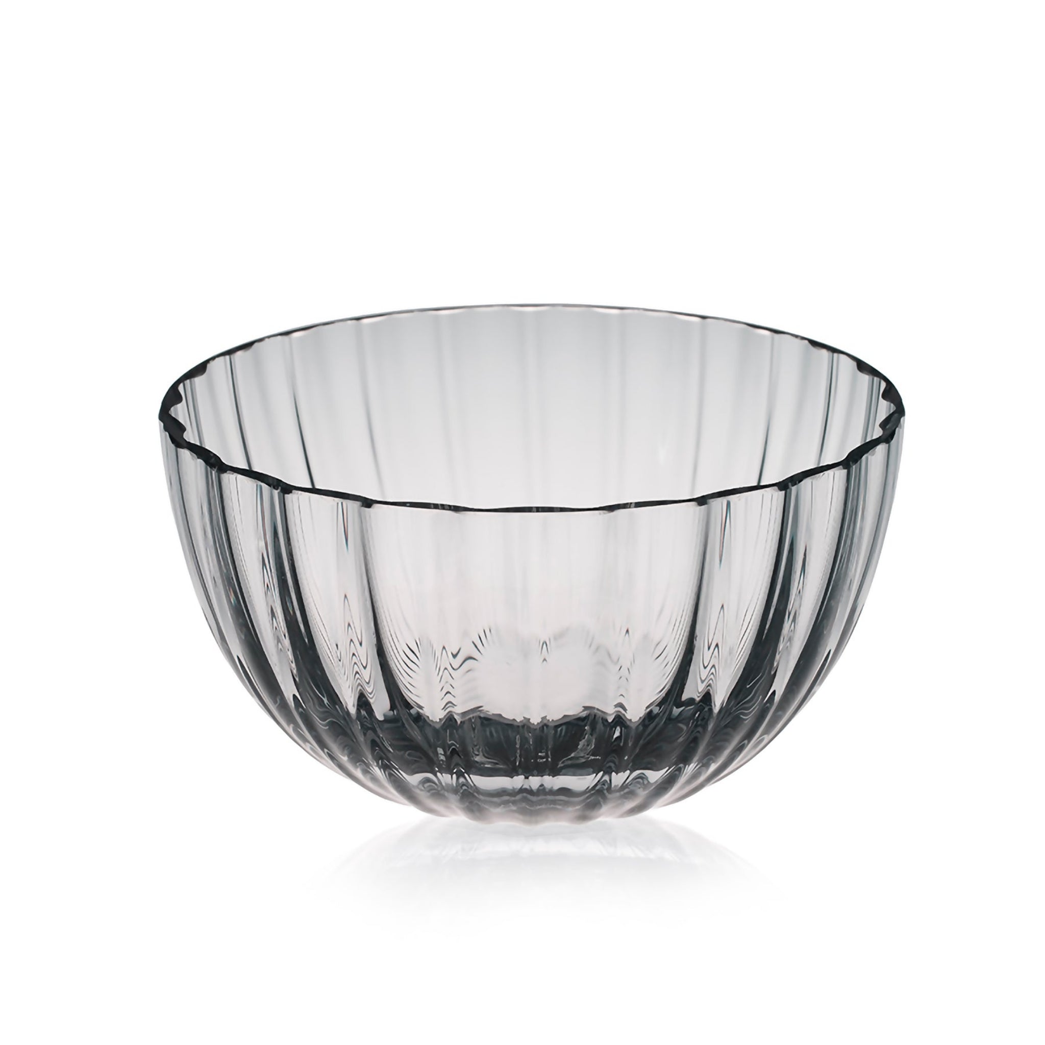 Nouvel | Medium Phoenix Bowl | Clear, Neutral Gray
