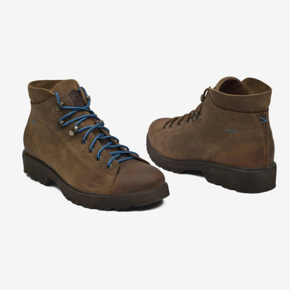 Aretina | Ronaldo | Men's Urban Lace Up Boot in Brown Suede