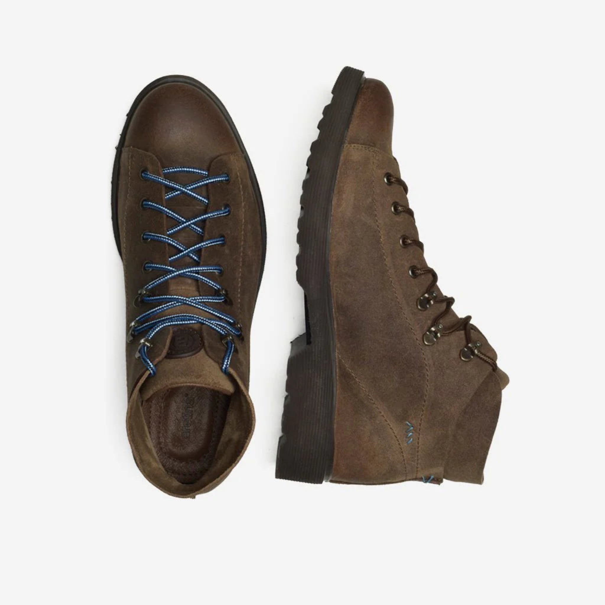 Aretina | Ronaldo | Men's Urban Lace Up Boot | Brown Suede