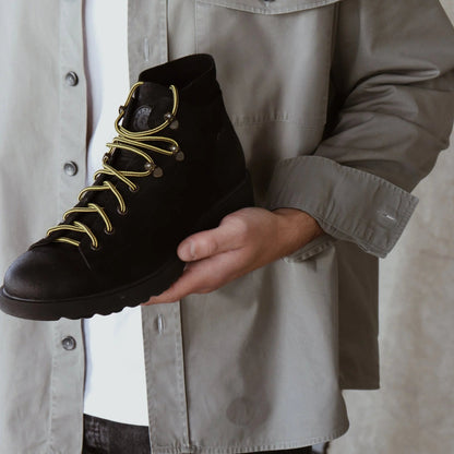 Aretina | Ronaldo | Men's Urban Lace Up Boot in Charcoal Finish