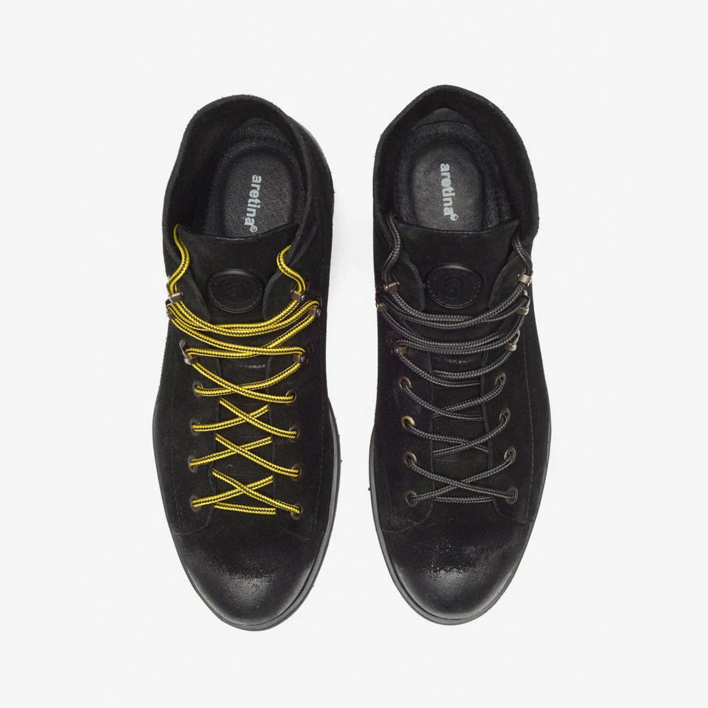 Aretina | Ronaldo | Men's Urban Lace Up Boot in Charcoal Finish