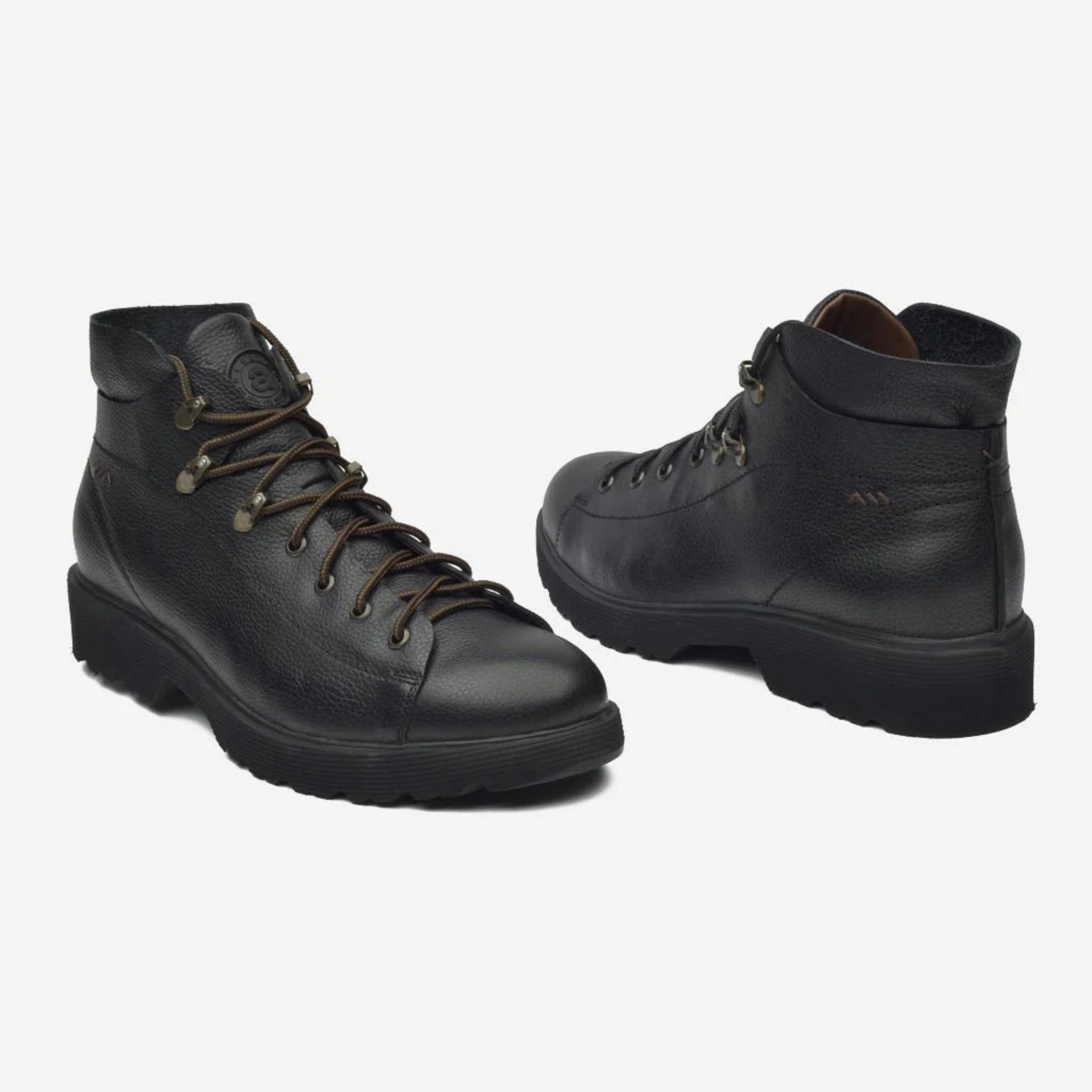 Aretina | Ronaldo | Men's Urban Lace Up Boot | Black Leather