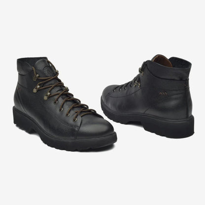 Aretina | Ronaldo | Men's Urban Lace Up Boot in Black Leather