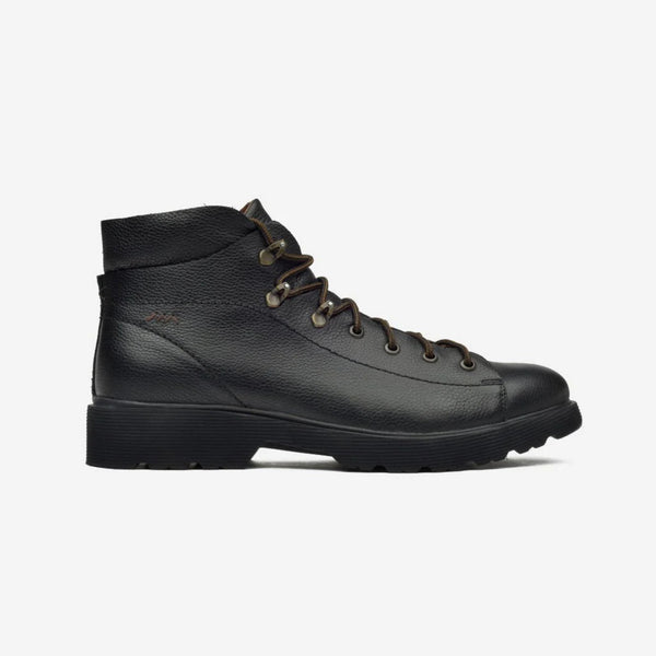 Aretina | Ronaldo | Men's Urban Lace Up Boot | Black Leather