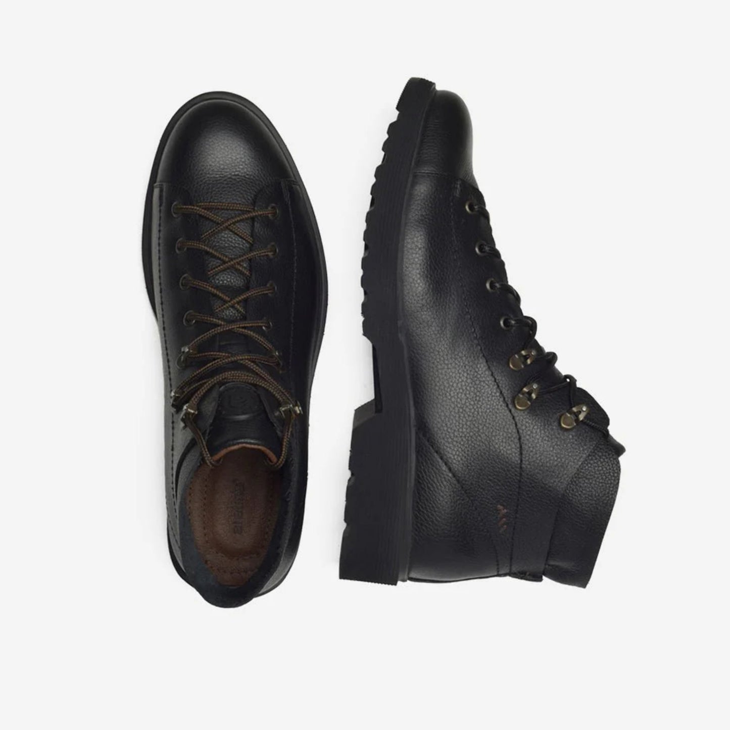 Aretina | Ronaldo | Men's Urban Lace Up Boot in Black Leather