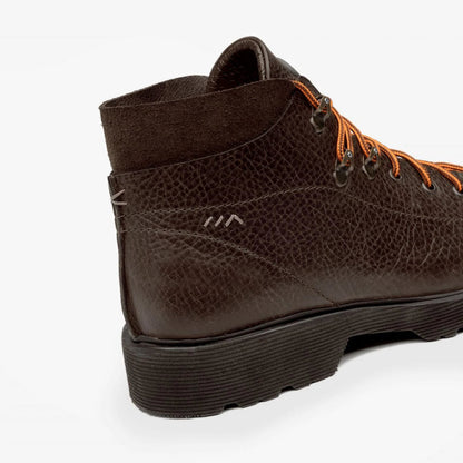 Aretina | Ronaldo | Men's Urban Lace Up Boot in Brown Leather