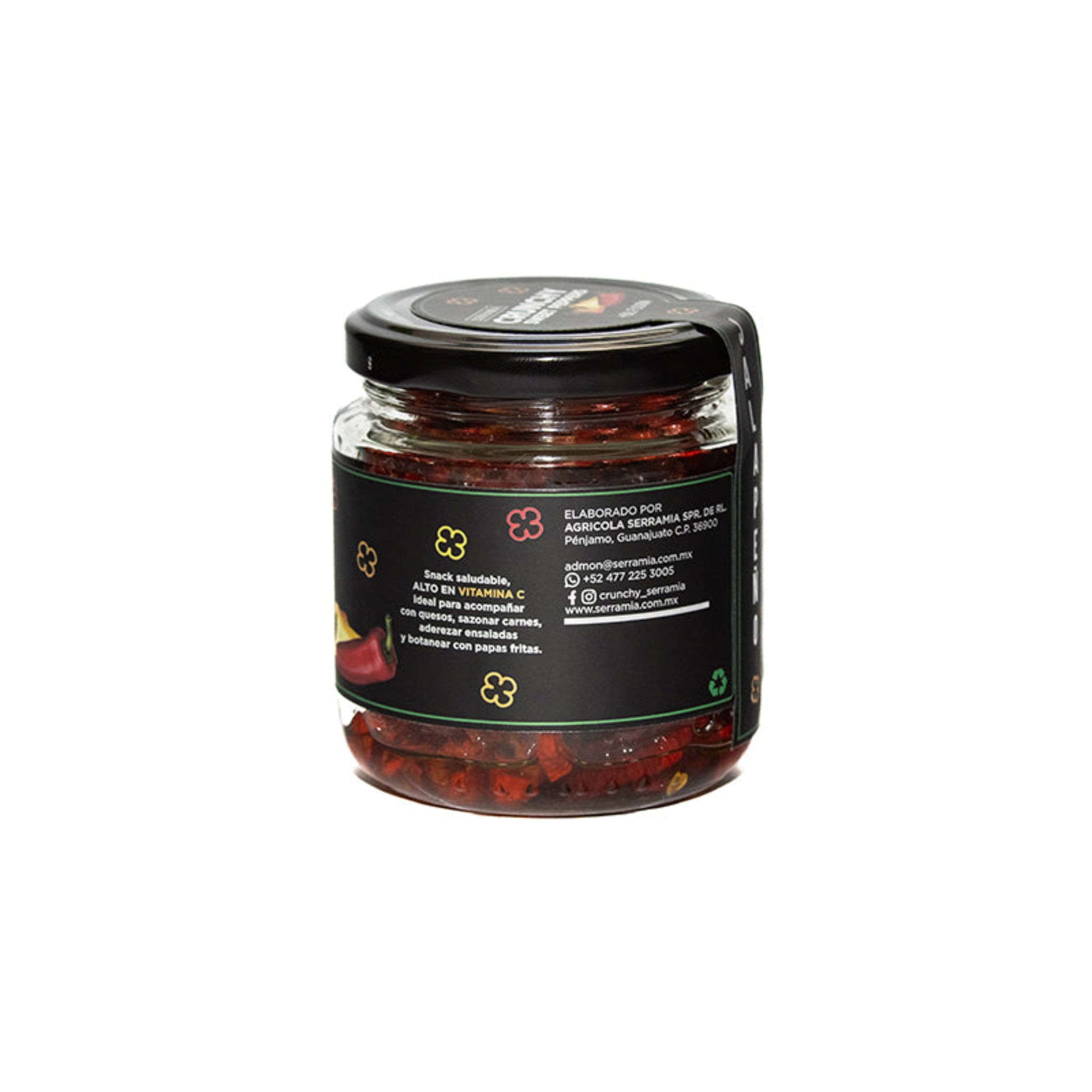 Serramia | Crunchy Mini Sweet Pepper with Jalapeño Flavor | Glass Jar