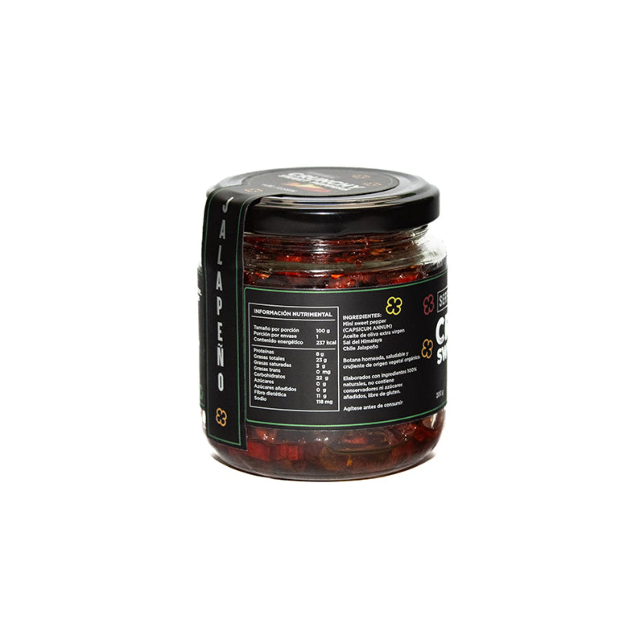 Serramia | Crunchy Mini Sweet Pepper with Jalapeño Flavor | Glass Jar