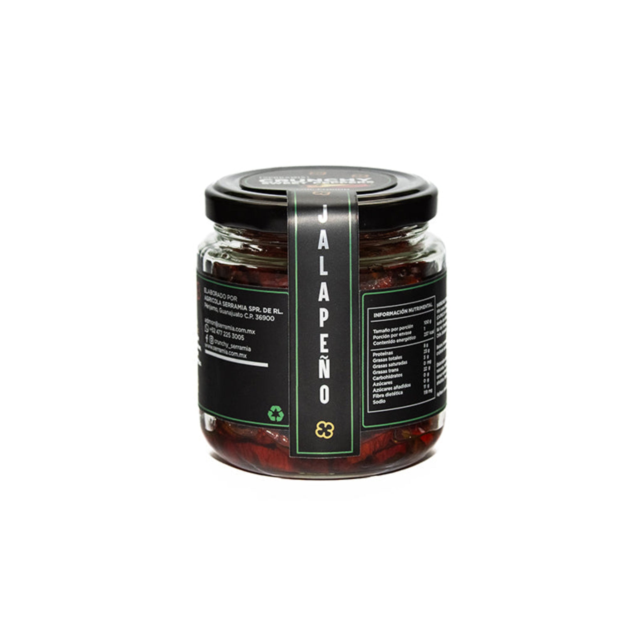 Serramia | Crunchy Mini Sweet Pepper with Jalapeño Flavor | Glass Jar