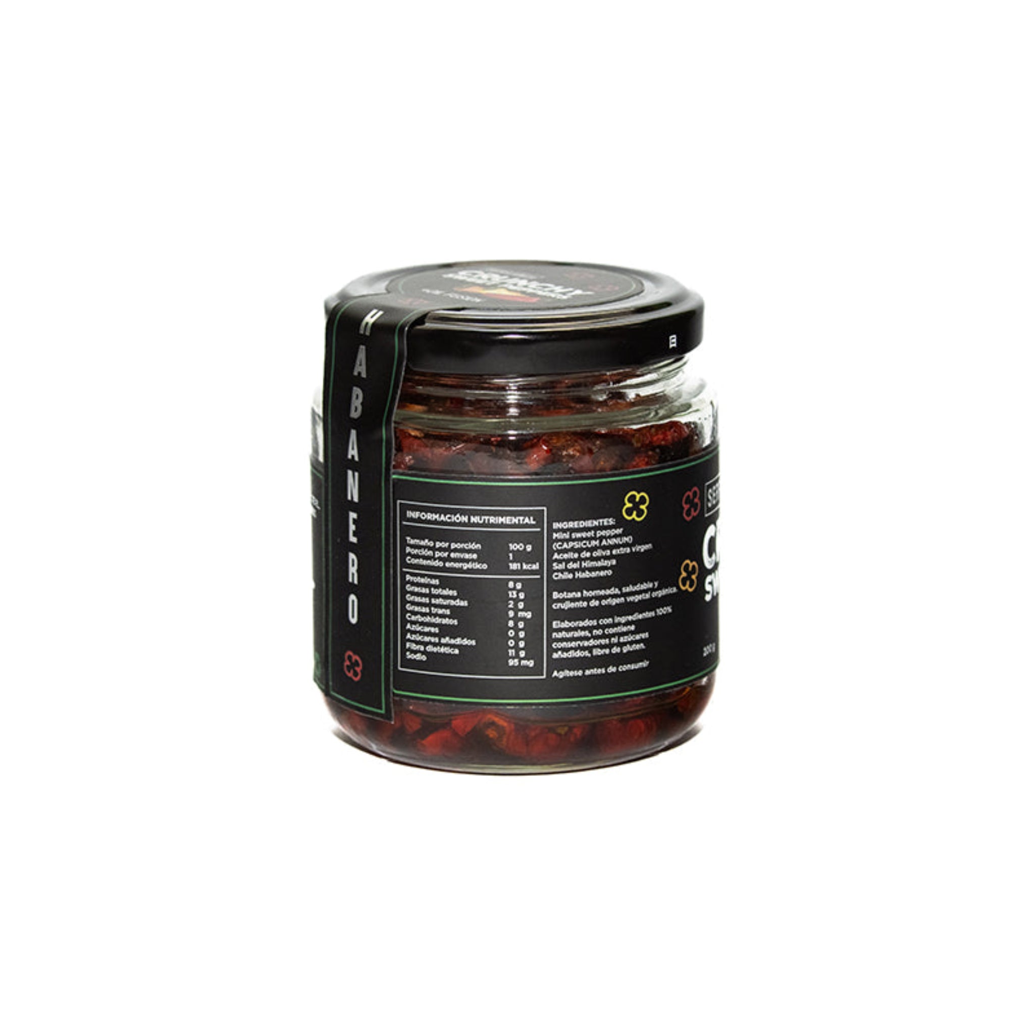 Serramia | Crunchy Mini Sweet Pepper with Habanero Flavor | Glass Jar