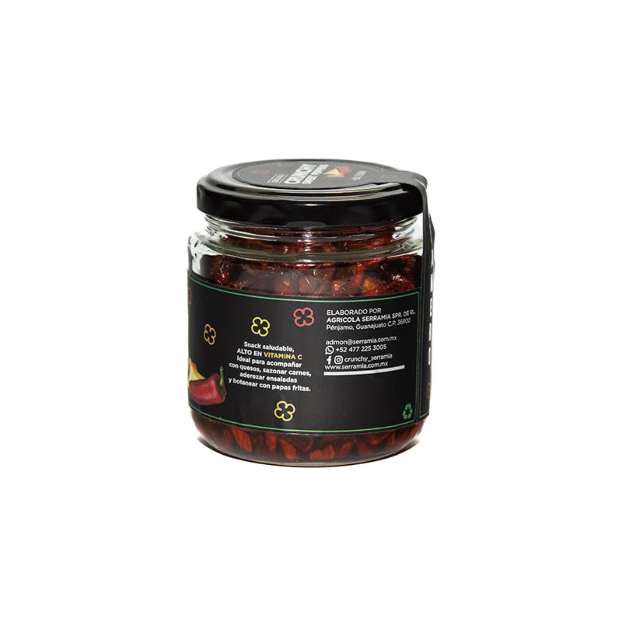 Serramia | Crunchy Mini Sweet Pepper with Habanero Flavor | Glass Jar