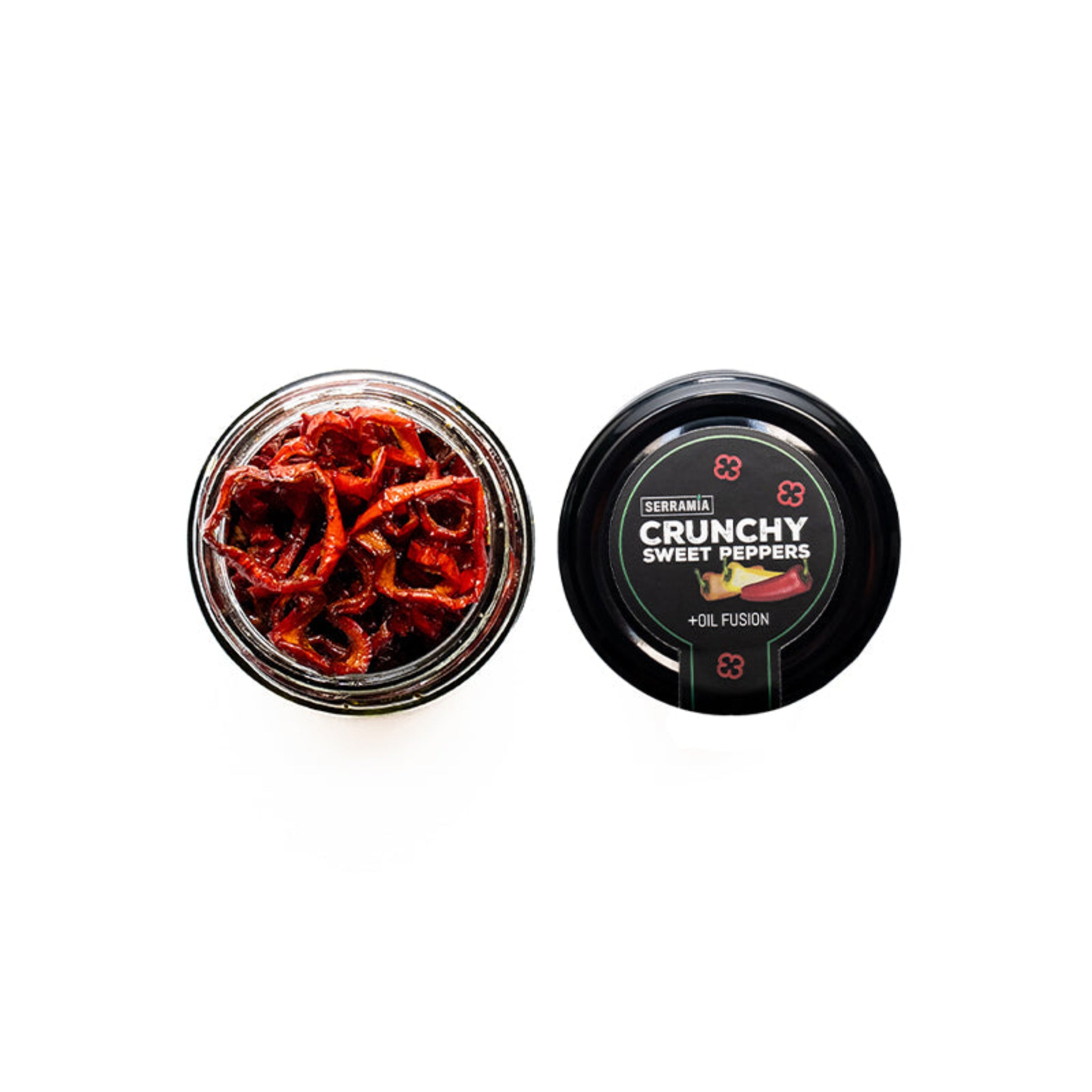 Serramia | Crunchy Mini Sweet Pepper with Habanero Flavor | Glass Jar