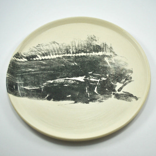 Damar | Dorado Head Dinner Plate | Black Print