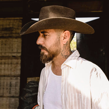 7 Leguas | Men's Chocolate Premium Wool Cowboy Hat
